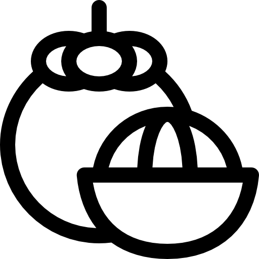 mangostán Basic Rounded Lineal icono