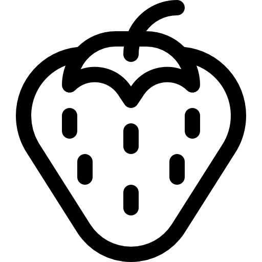 truskawka Basic Rounded Lineal ikona