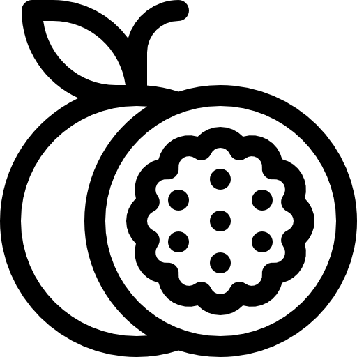 maracuyá Basic Rounded Lineal icono