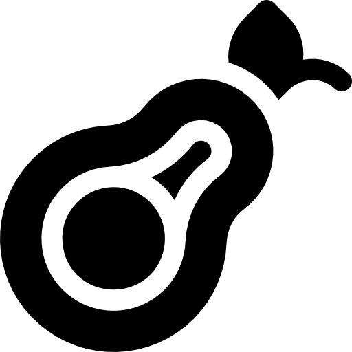 アボカド Basic Rounded Filled icon