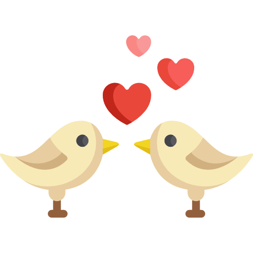 pájaros del amor Special Flat icono