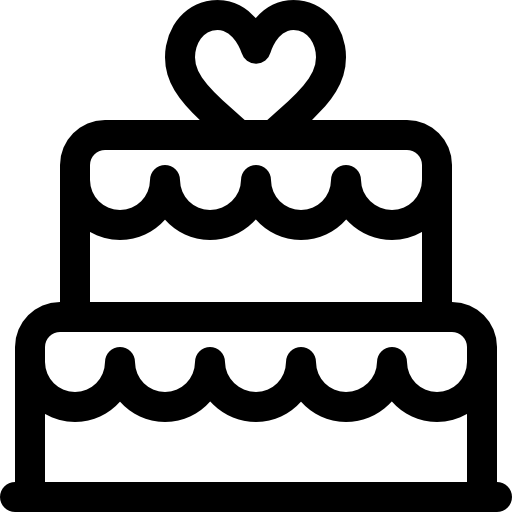 웨딩 케이크 Basic Rounded Lineal icon