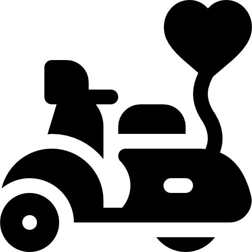 vespa Basic Rounded Filled icono