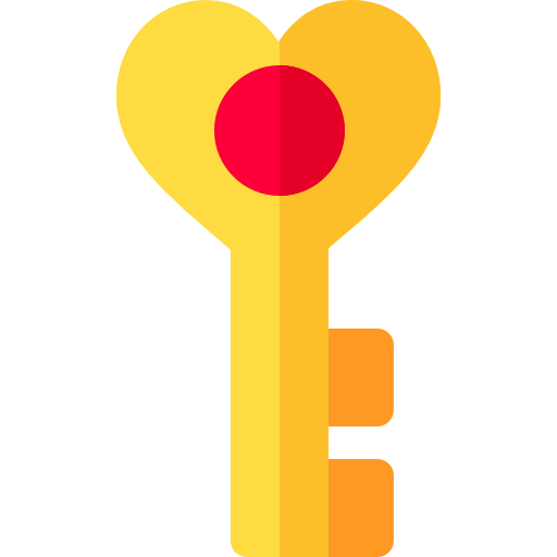 Key Basic Rounded Flat icon