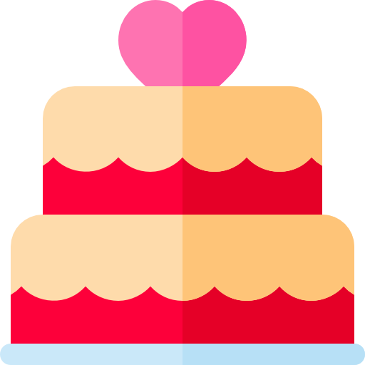 Свадебный пирог Basic Rounded Flat иконка