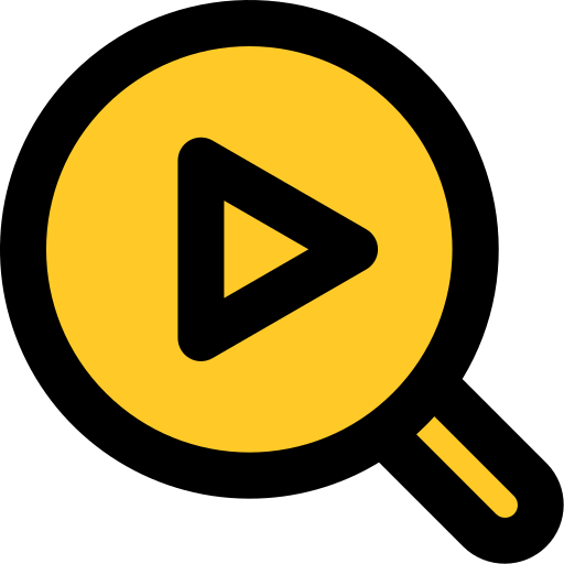 reproductor de video Generic Outline Color icono