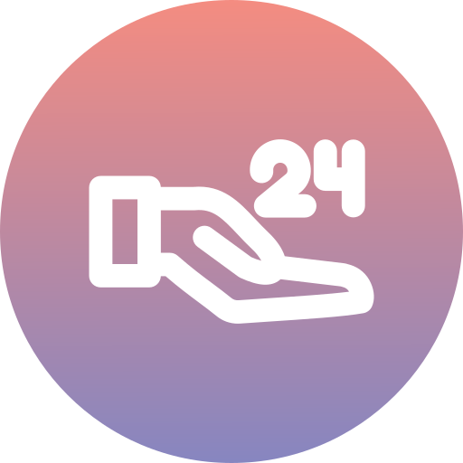 24 hours Generic Flat Gradient icon