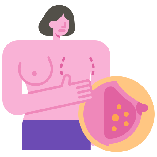 borstkanker Generic Flat icoon