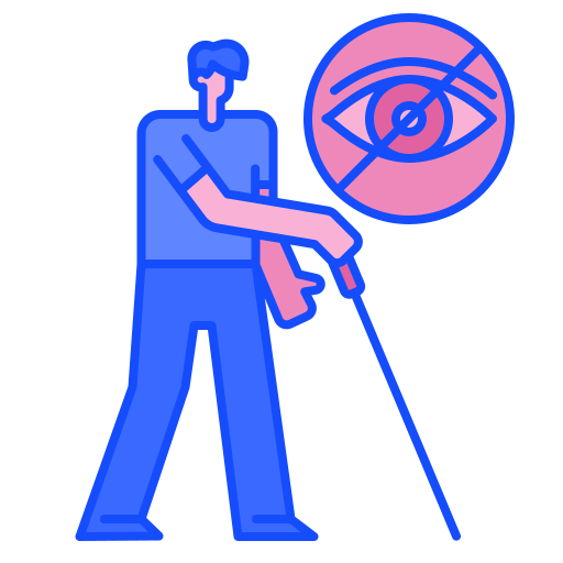 ceguera Generic Outline Color icono