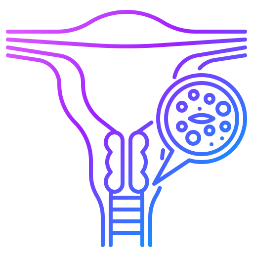 cáncer de cuello uterino Generic Gradient icono