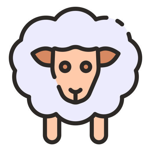 Sheep Good Ware Lineal Color icon