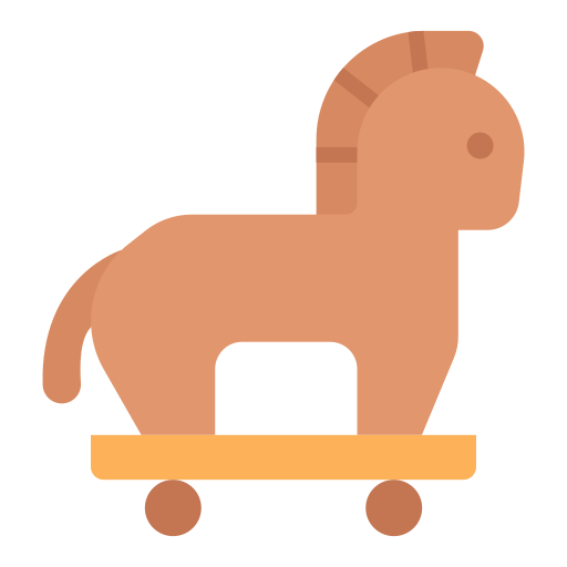 trojaans paard Good Ware Flat icoon