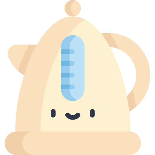 電気湯沸かし器 Kawaii Flat icon