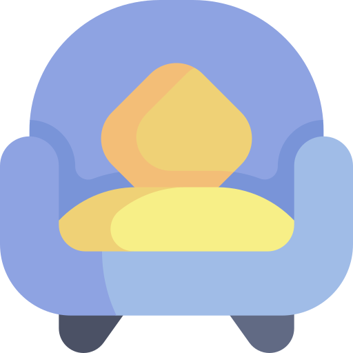 sillón Kawaii Flat icono