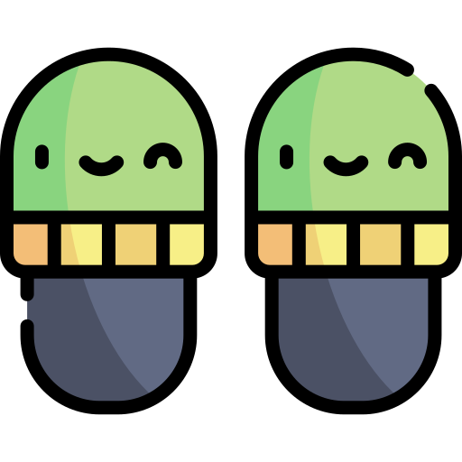 Slippers Kawaii Lineal color icon