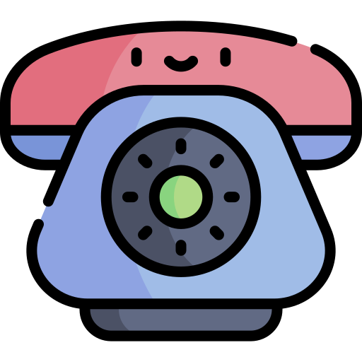 전화 Kawaii Lineal color icon