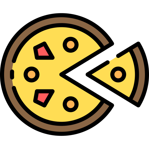 pizza Good Ware Lineal Color icono