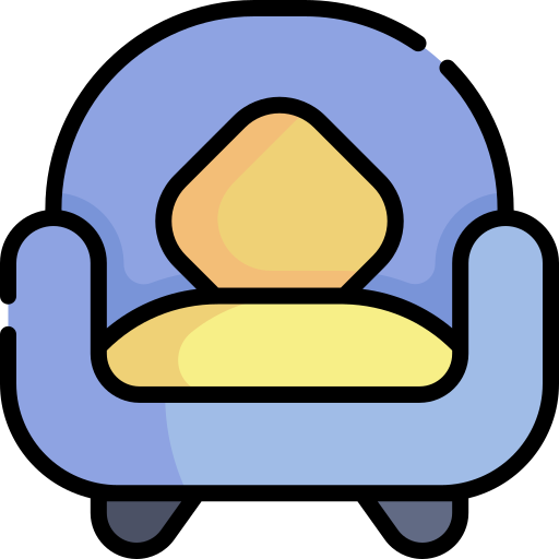 Кресло Kawaii Lineal color иконка