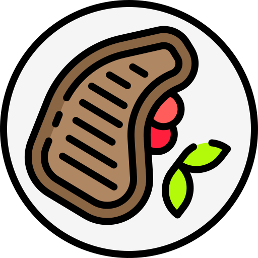 Steak Good Ware Lineal Color icon