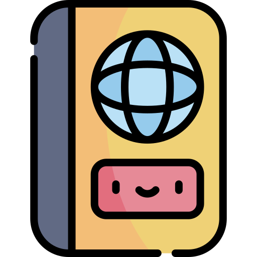 パスポート Kawaii Lineal color icon
