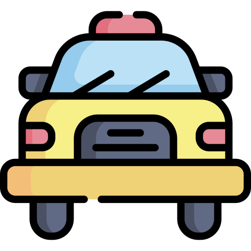 Taxi Kawaii Lineal color icon