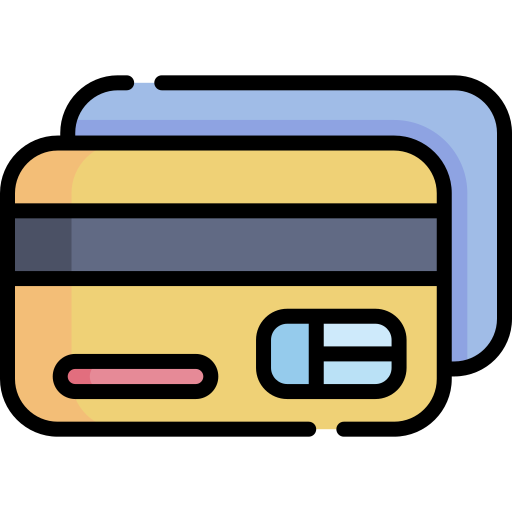 Credit card Kawaii Lineal color icon