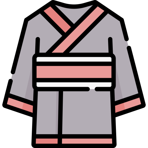 kimono Special Lineal color icona