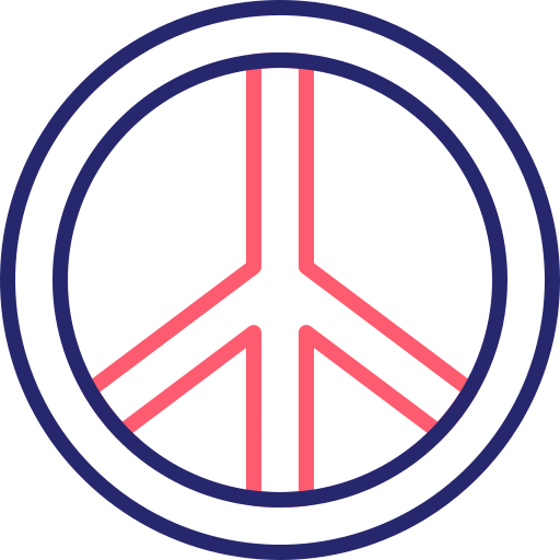평화 Generic Outline Color icon