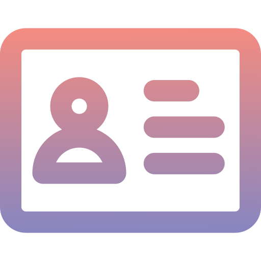 Id card Generic Gradient icon