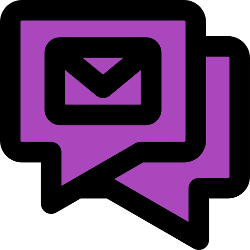 Message Generic Outline Color icon