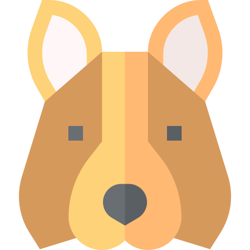 perro Basic Straight Flat icono