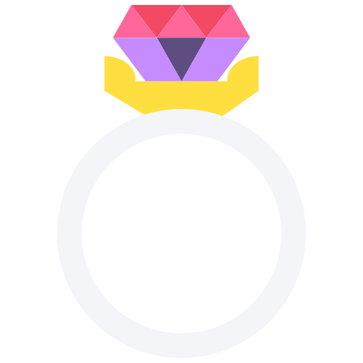 anel de diamante Good Ware Flat Ícone