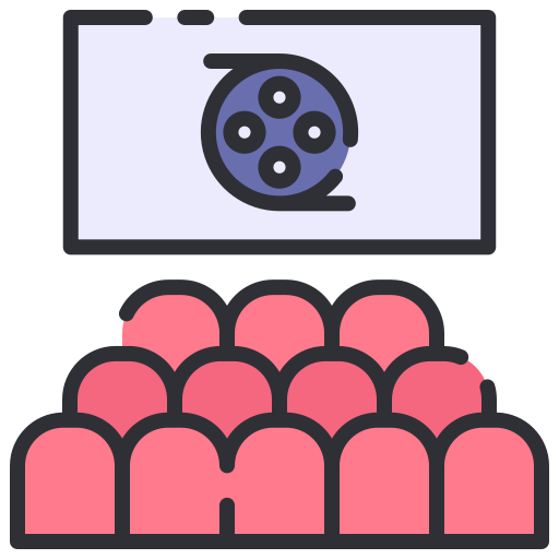 bioscoop Good Ware Lineal Color icoon