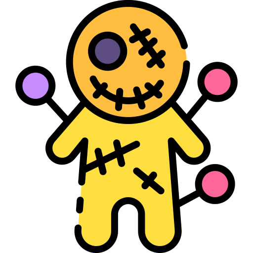 voodoo-puppe Good Ware Lineal Color icon