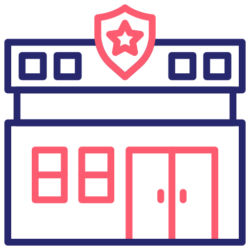 Police station Generic Outline Color icon