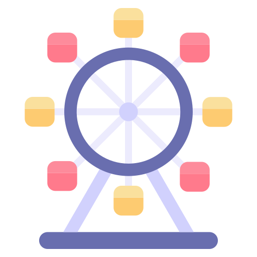 Ferris wheel Good Ware Flat icon