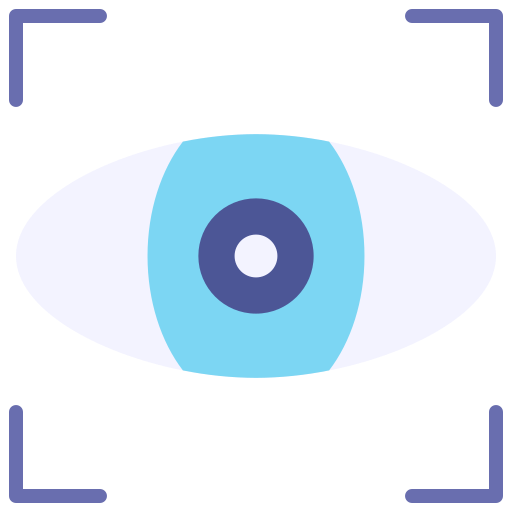 Eye scan Good Ware Flat icon