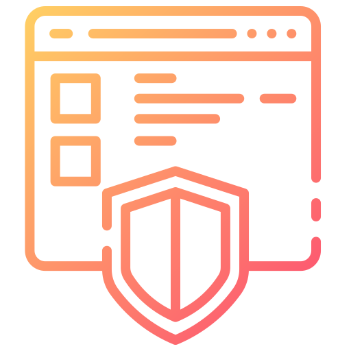 protección de datos Good Ware Gradient icono