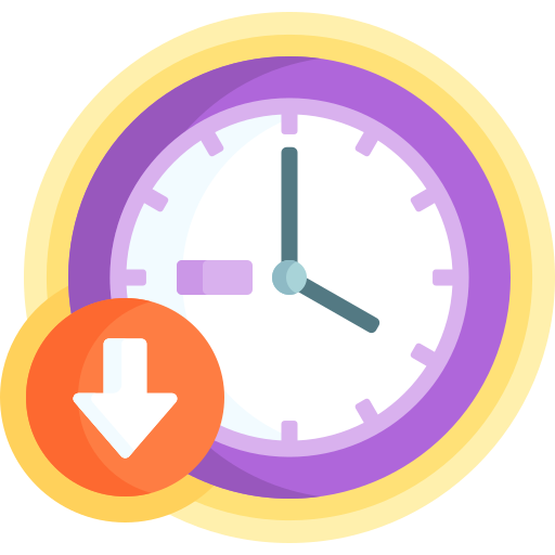 tiempo de inactividad Detailed Flat Circular Flat icono