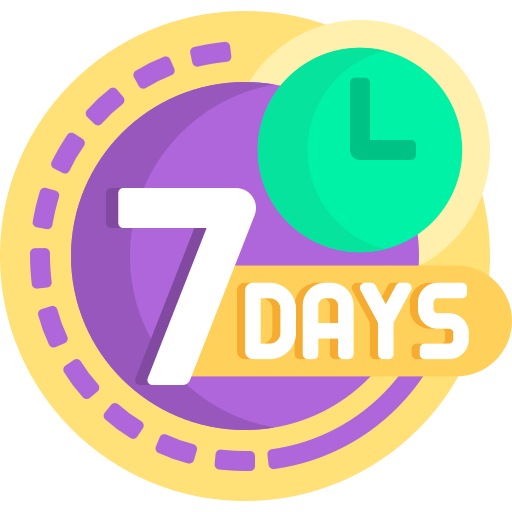 7 días Detailed Flat Circular Flat icono