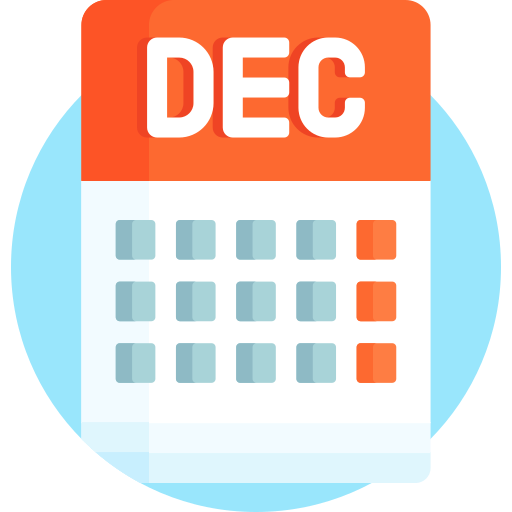 December Detailed Flat Circular Flat icon