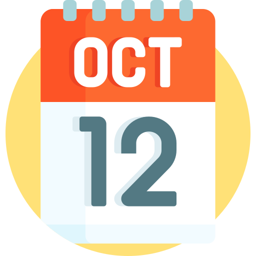 ottobre Detailed Flat Circular Flat icona