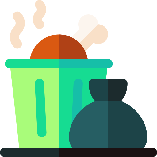 Пищевые отходы Basic Rounded Flat иконка