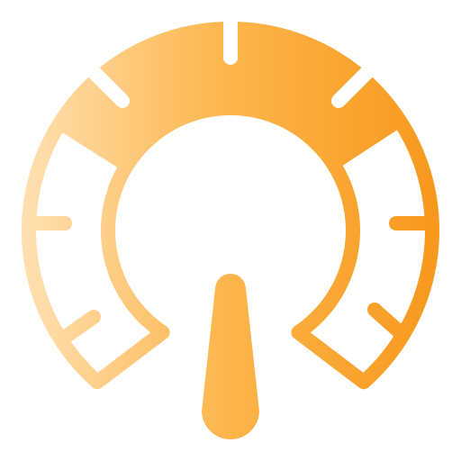 snelheidsmeter Generic Flat Gradient icoon
