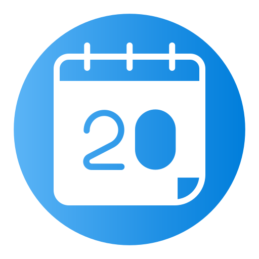 Calendar Generic Flat Gradient icon