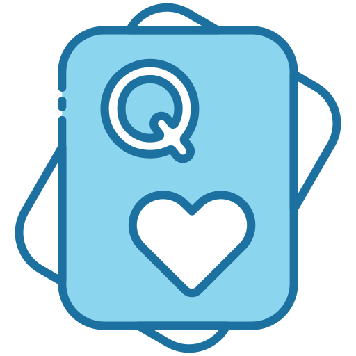 Queen of hearts Generic Blue icon