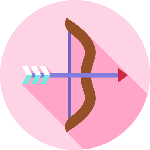 pijl Flat Circular Flat icoon