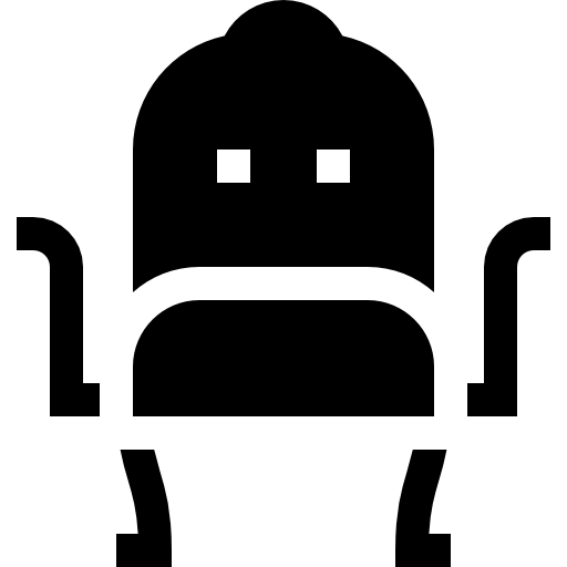 sedia Basic Straight Filled icona