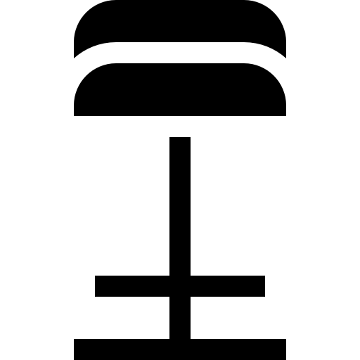 taburete de bar Basic Straight Filled icono