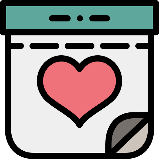 valentinstag Detailed Rounded Lineal color icon